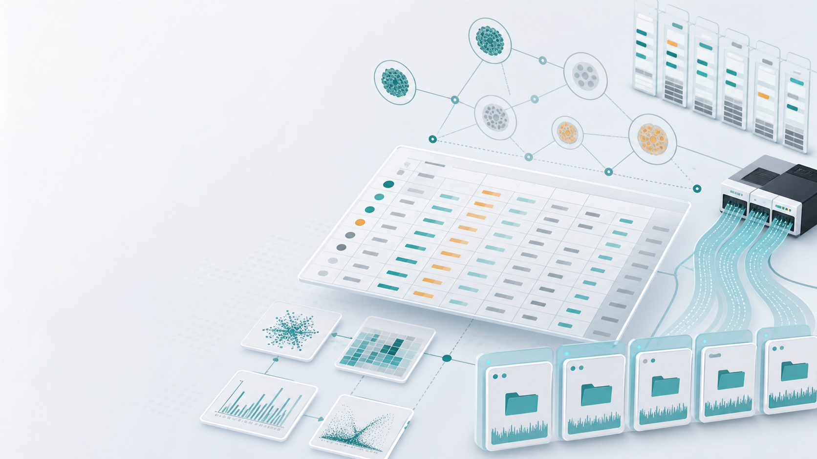 Illustration of sequencing metadata tables, FASTQ files, and sample relationships